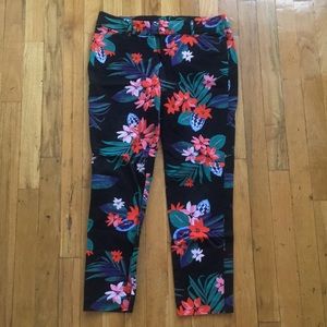 Old Navy Tropical Print Pixie Pant